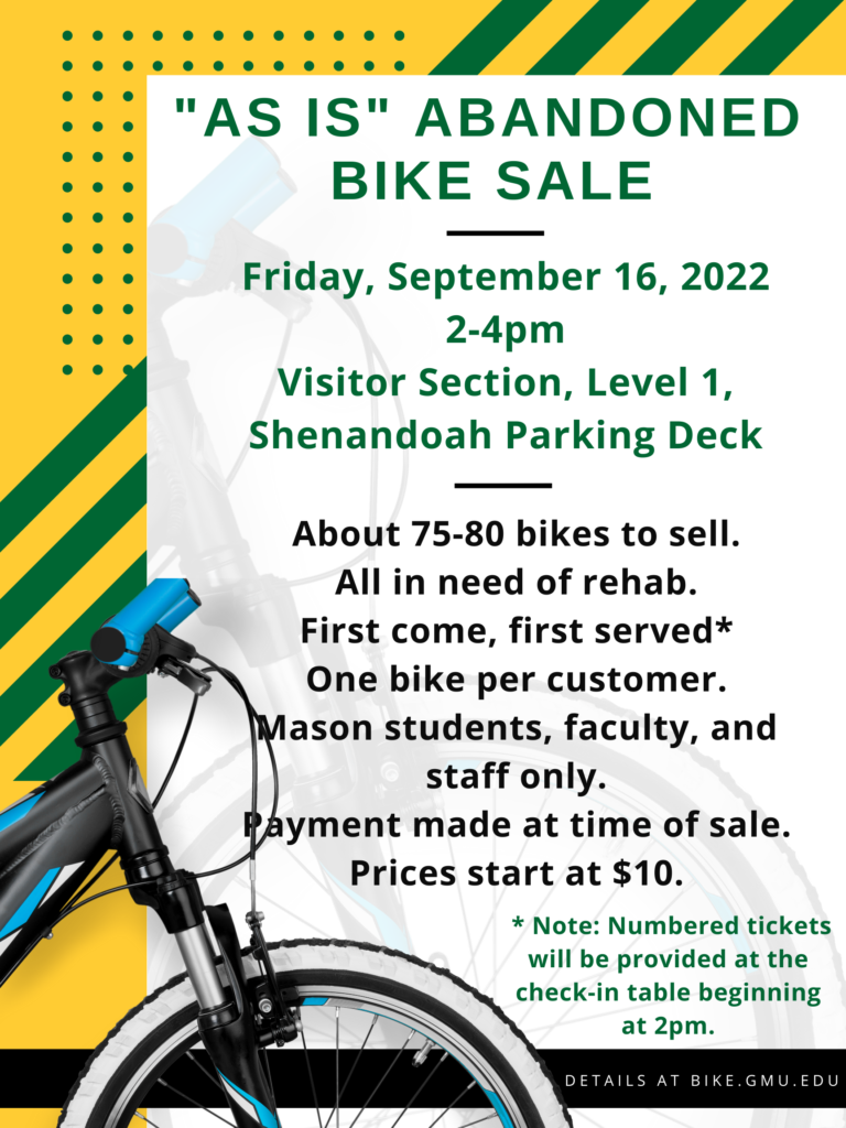 Abandoned Bike Sale Flyer 2022
