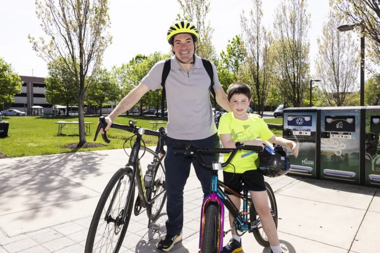 Bike to Mason 2025.  Photo by:  Ron Aira/Creative Services/George Mason University
